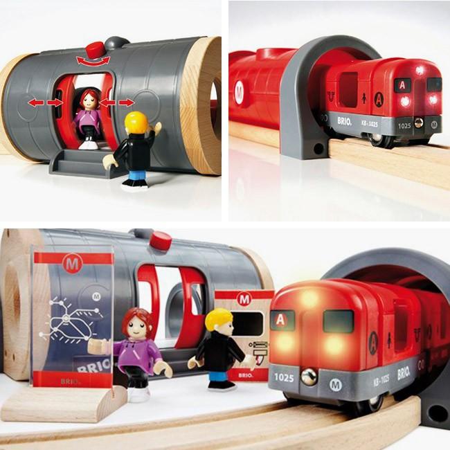 即納 Brio ブリオ メトロレールウエイセット 木製 おもちゃ 男の子 木製レールセット 鉄道 電車 木のおもちゃ 出産祝い Pu2 雑貨のねこや 通販 Yahoo ショッピング