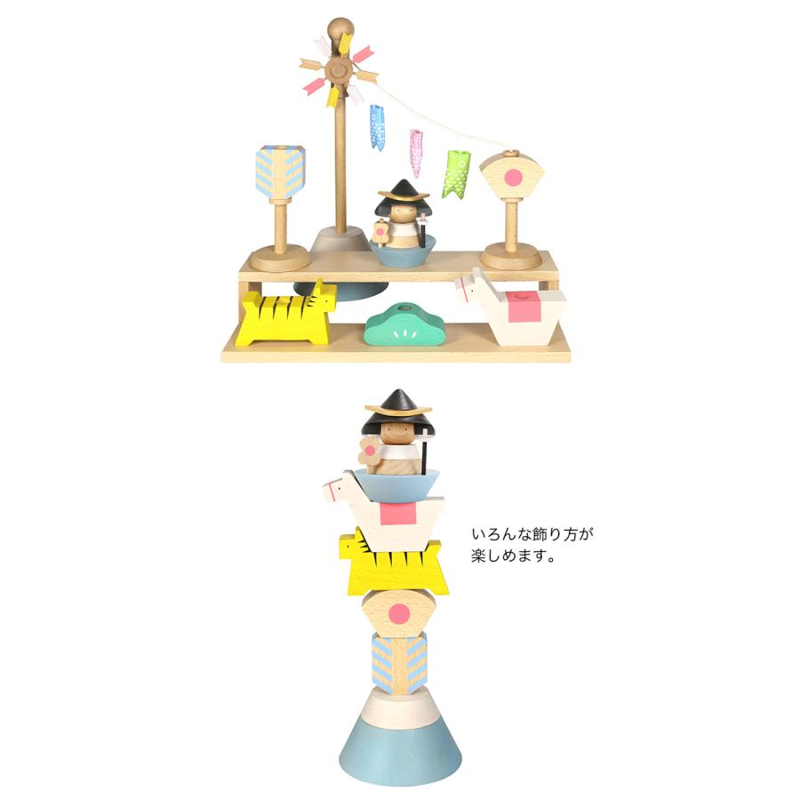 Puca プーカのたんたんご 620-060(五月人形 木製 人形 飾り 置物 置き物 室内飾 インテリア こいのぼり 鯉のぼり 鎧兜
