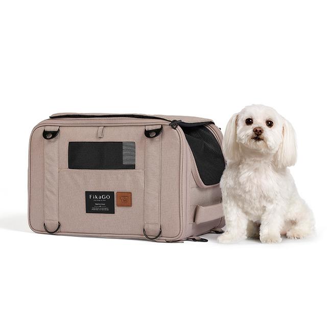 値下！ペットキャリーバック 犬用 フェイクファー ftakako エフタカコ FikaGo フィカゴー トリュフ プラス(コムペット バックパック 犬 犬用