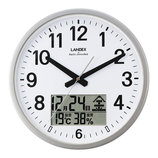 Landex ランデックス インフォライフ(壁掛け 電波時計 アナログ