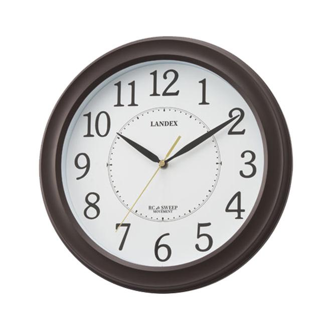 Landex ランデックス ルームサイド(電波時計 掛け時計 アナログ 時計 掛時計 電波 壁掛け時計 連続秒針 静か) 即納 : 雑貨のねこ ...