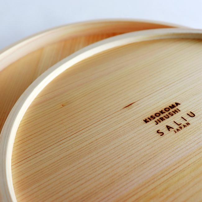 SALIU×木曽駒印 わっぱぼん 小(お盆 おぼん トレー 丸 型 曲げ