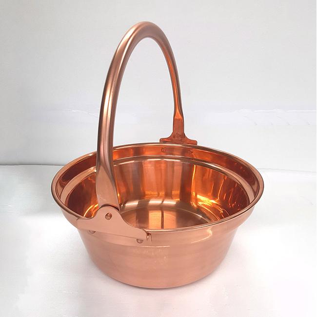 純銅製 山菜鍋 36cm(燕三条製 銅製 銅鍋 銅製品 純銅 銅 鍋 9.7 