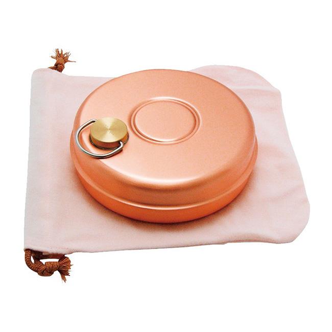 新光堂 純銅ミニ湯たんぽ 袋付 850ml S-9397(湯たんぽ 銅 小さい