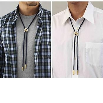 駿馬＆馬蹄 ループタイ(メンズ/アクセサリー/ネクタイ/カジュアル  