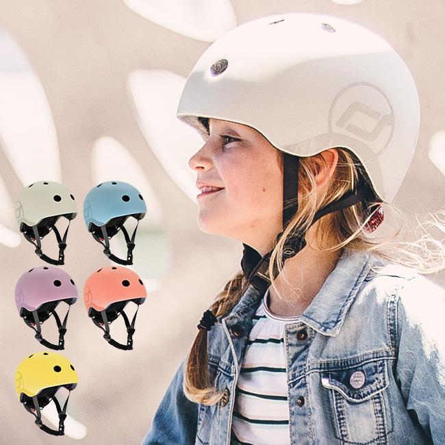 美品！室内のみで使用！SCOOT AND RIDE スケーター　ヘルメットセット SCOOT AND RIDE スクートアンドライド ヘルメットM(ヘルメット 子供用