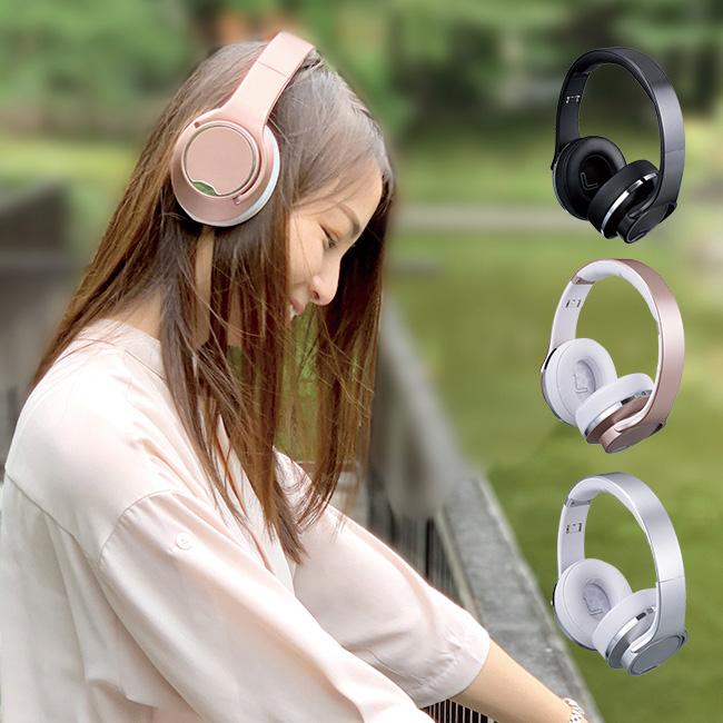 スピーカーにもなるワイヤレスヘッドホン Sh 40 Bluetooth ヘッドホン 兼 スピーカー おしゃれ ワイヤレス 無線 1 2w Su234 雑貨のねこや 通販 Yahoo ショッピング