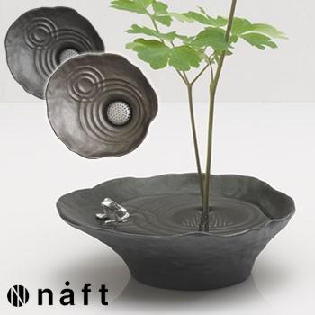 Naft 水盤 雫影 しずか すいれん 床の間 日本庭園 水紋 おしゃれ ミニ水盤 リビング 和風アレンジ コンパクト 生け花 花 花器 Su621 雑貨のねこや 通販 Yahoo ショッピング