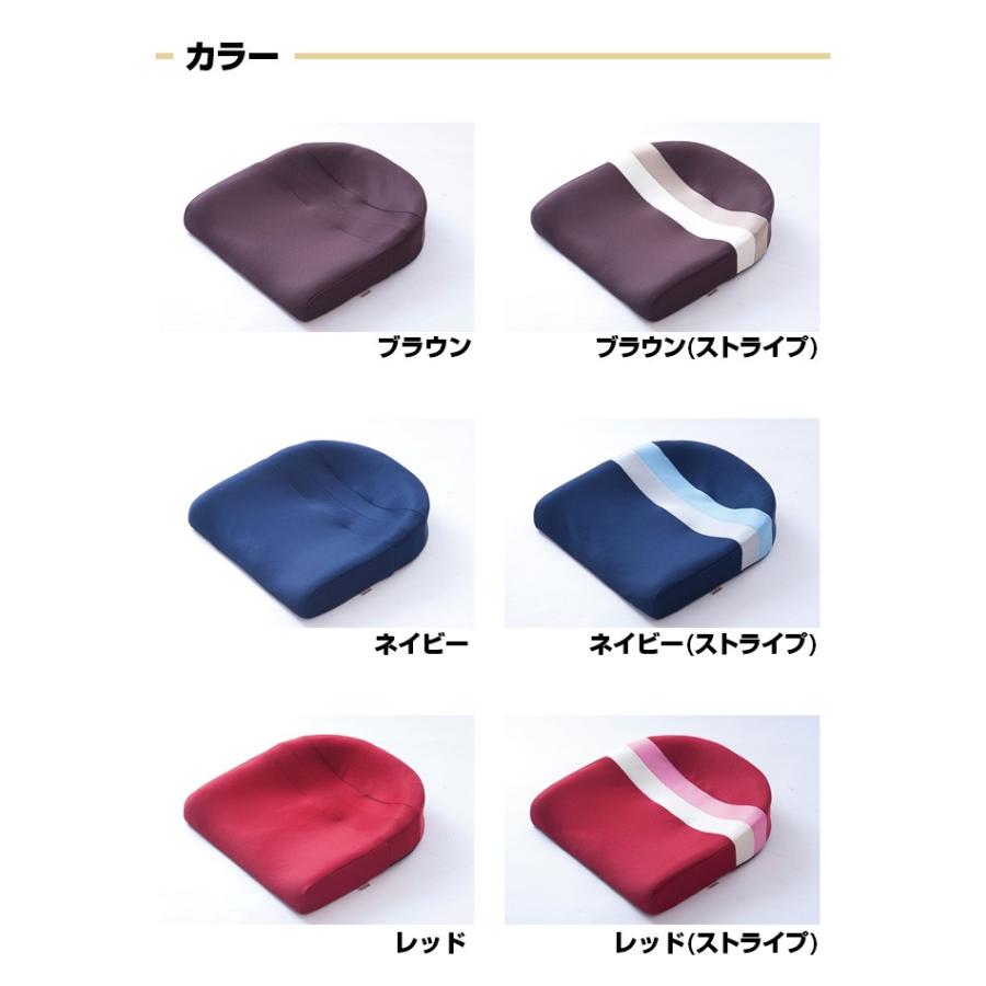 スポッとクッション(デスクワーク/日本製/洗濯可/イス用/シートクッション/座布団/洗濯可能/ブラウン/レッド/ネイビー)_1