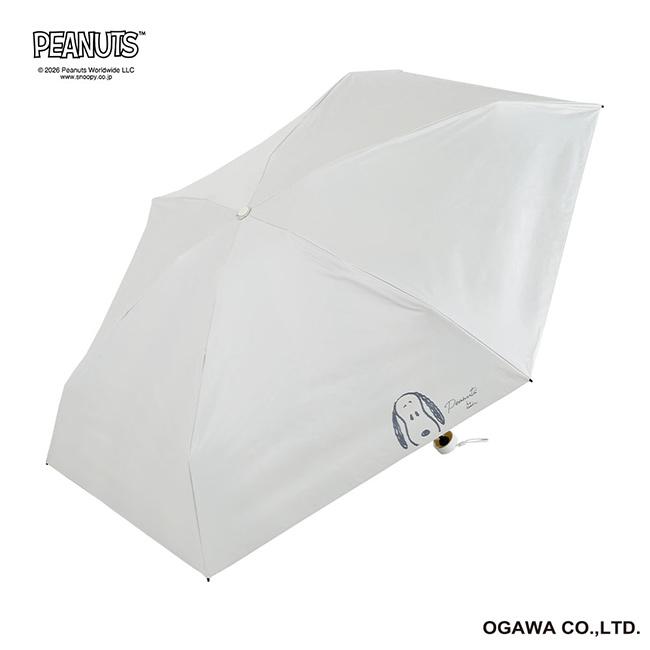 スヌーピー コンパクト 晴雨兼用傘 50cm フェイス 56250(折りたたみ傘