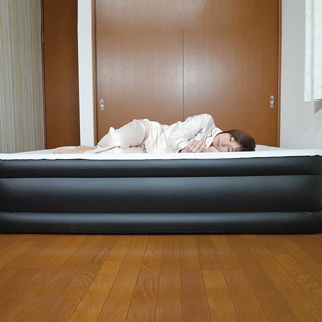 ダイヤル式 エアーベッド ダブル(ダブルサイズ 空気入れ 電動 空気