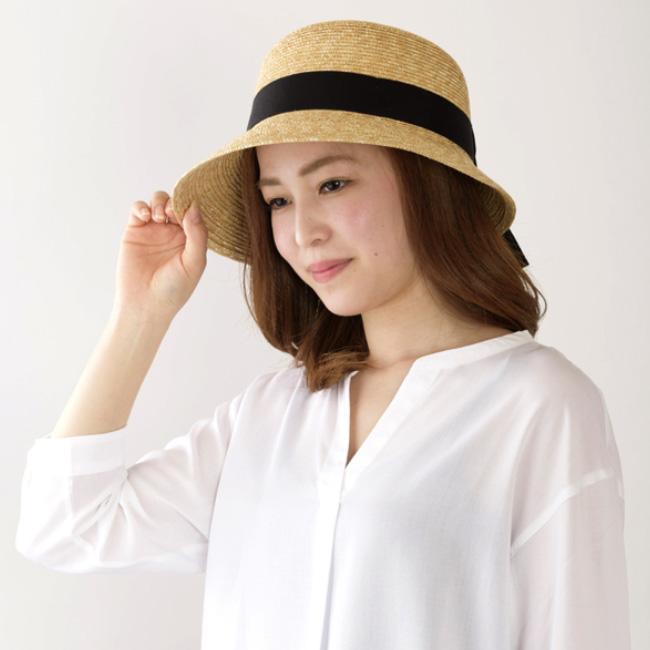 田中帽子店 アンヌ 短つば女優帽 ナチュラル Anne UK-H008-NA(麦わら