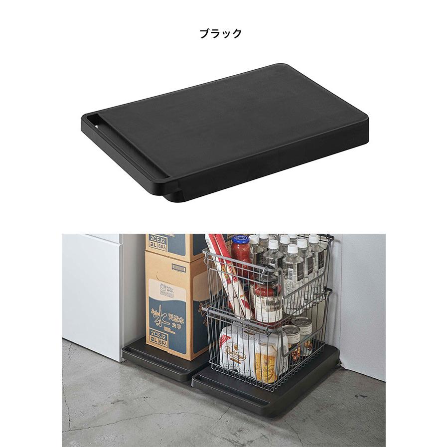 美品　tower 台車 タワー 2台セットキャスター付き　山崎実業 tower タワー 台車 《2台》(平台車 キャスター付き キャスター