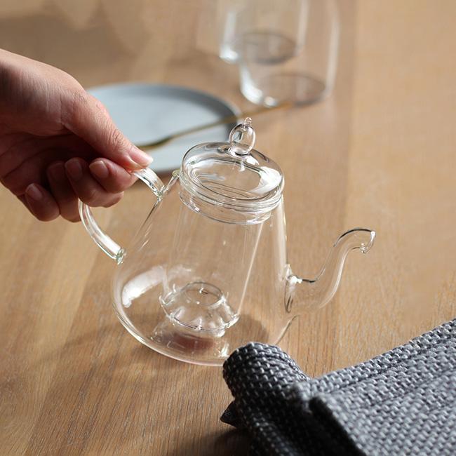 ティーサーバー 450ml(ガラス ティーポット おしゃれ 急須 茶漉し