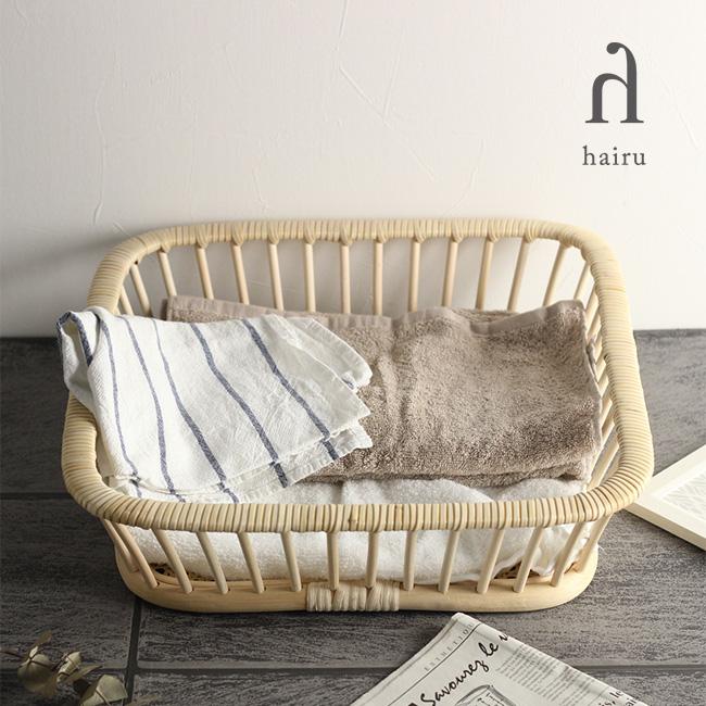 ツルヤ商店 ハイル 乱れかご スクエア h100(籐 ラタン 収納 バスケット