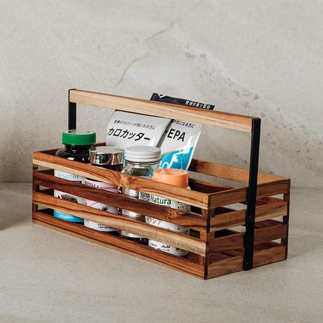 ツールボックス AZ-07(小物入れ 木製 オシャレ かわいい 卓上 小物収納