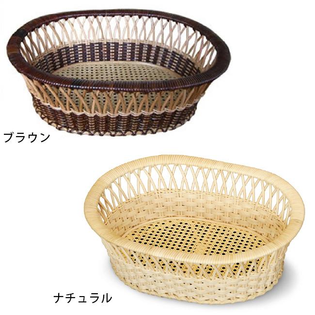 ツルヤ商店 籐 脱衣カゴ 楕円(脱衣所 収納 かご ラタン おしゃれ 脱衣籠 レトロ 昭和 籐製 バスケット 楕円形 温泉カゴ ラタンカゴ 銭湯 脱衣 カゴ) 即納_1