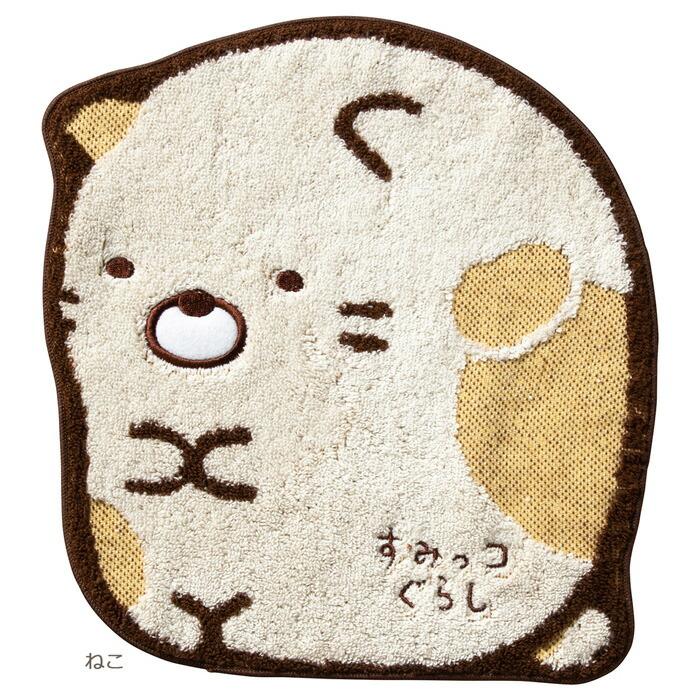 すみっコぐらし ダイカット ミニタオル タオルハンカチ ハンカチタオル