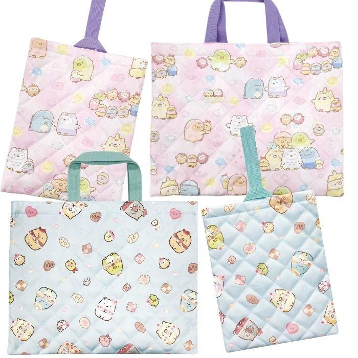 すみっコぐらし キルト バッグ 2点セット レッスンバッグ シューズ