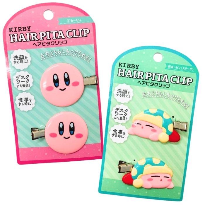 カービィ 前髪クリップ フェイス 2個セット キャラクター ヘアクリップ