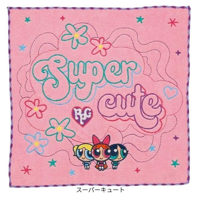 パワーパフガールズ タオルハンカチ かわいい ハンカチタオル ミニ
