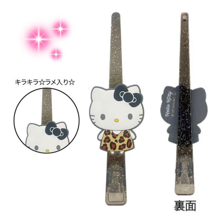 サンリオ ロングヘアクリップ キティ レオパード 日焼け ロング