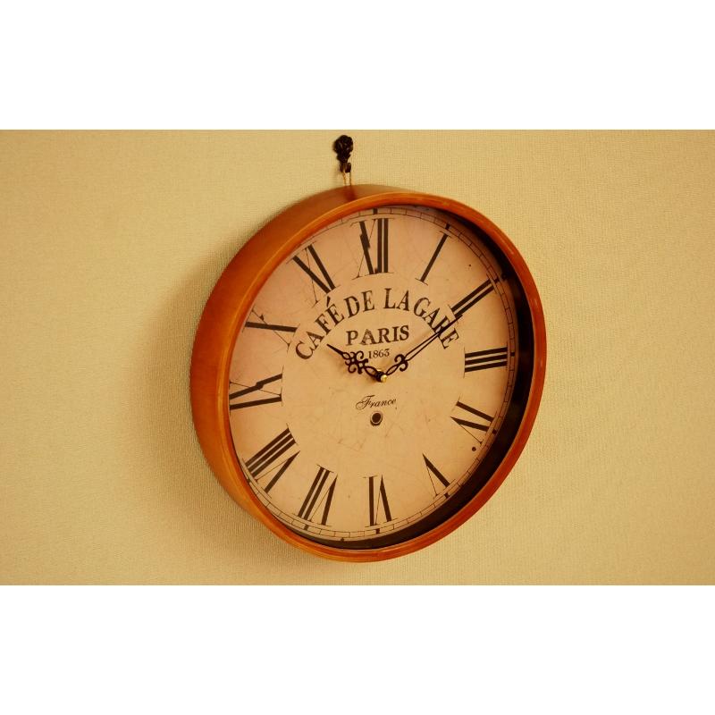 壁掛け時計 ラガールクロック Cafe De Lagare レトロクロック