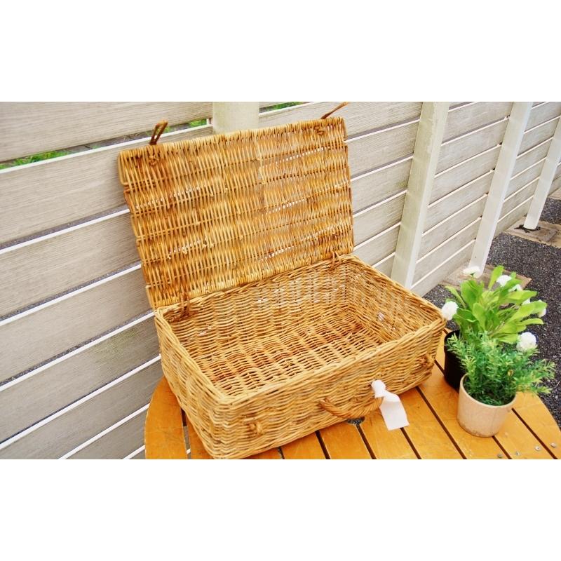 アラログバゲッジバスケット L トランク　籠 楽天市場】アラログバゲッジバスケット Lラタン トランク