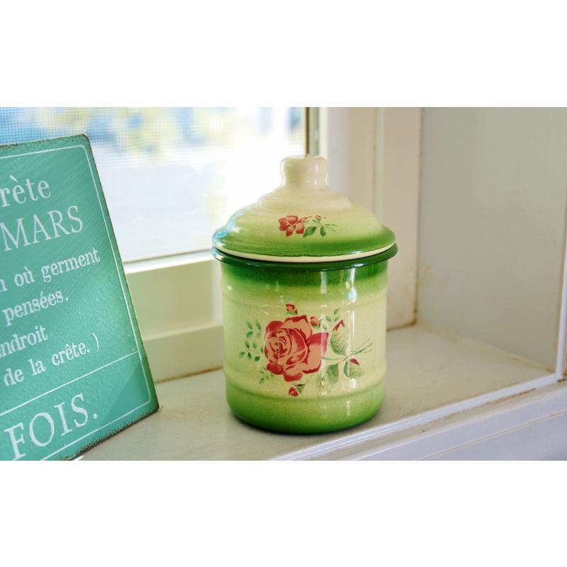 イマン スミレ ホーローキャニスター アンティーク・イマン imane イヴ イブ eve ビードキャニスター S 国産