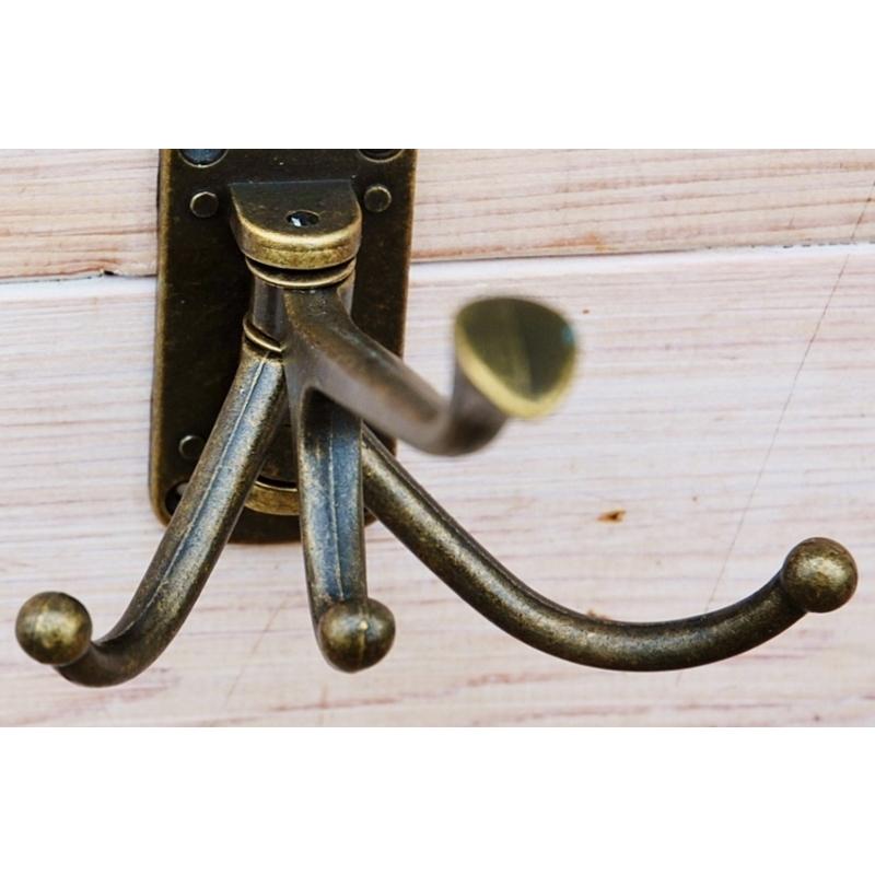 フック 左右にスイング 3 アイアンフック アンティークフック 62151