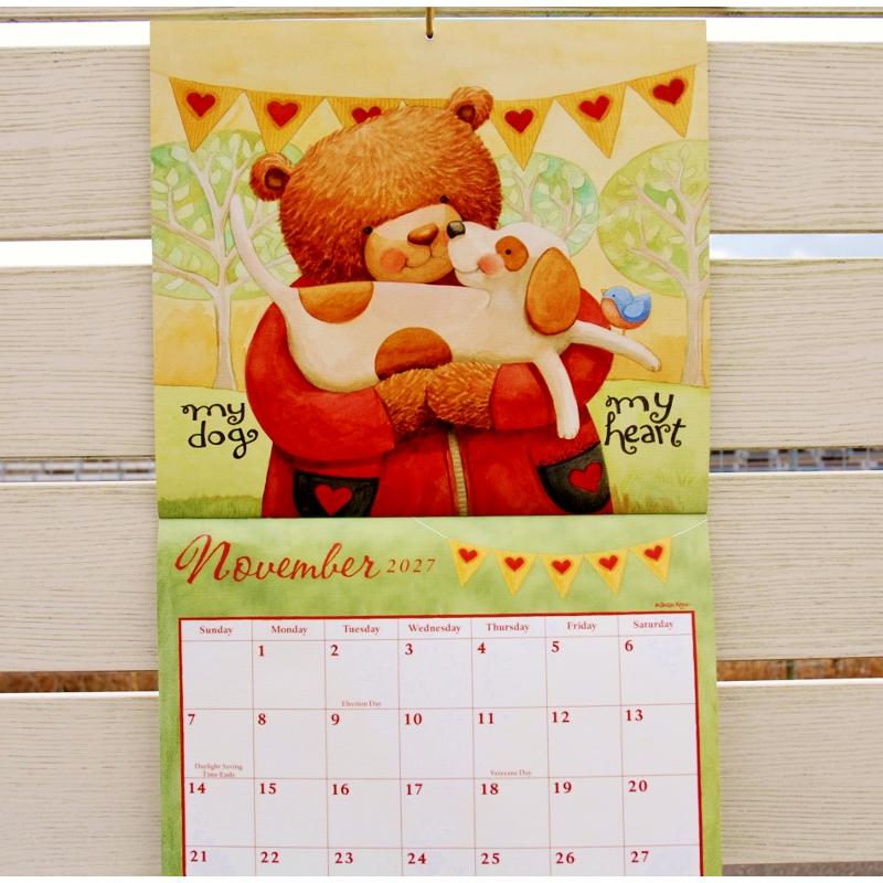 カレンダー カントリー 2027年 BEARS CALENDAR ベアー レガシー 壁掛け