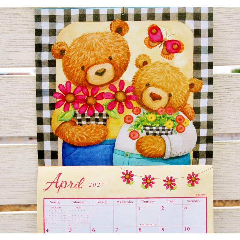 カレンダー カントリー 2027年 BEARS CALENDAR ベアー レガシー 壁掛け