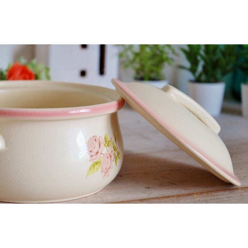 imane アンティーク イマン ダイアナローズ 陶器 キャセロール imane アンティーク イマン ダイアナローズ 陶器 キャセロール
