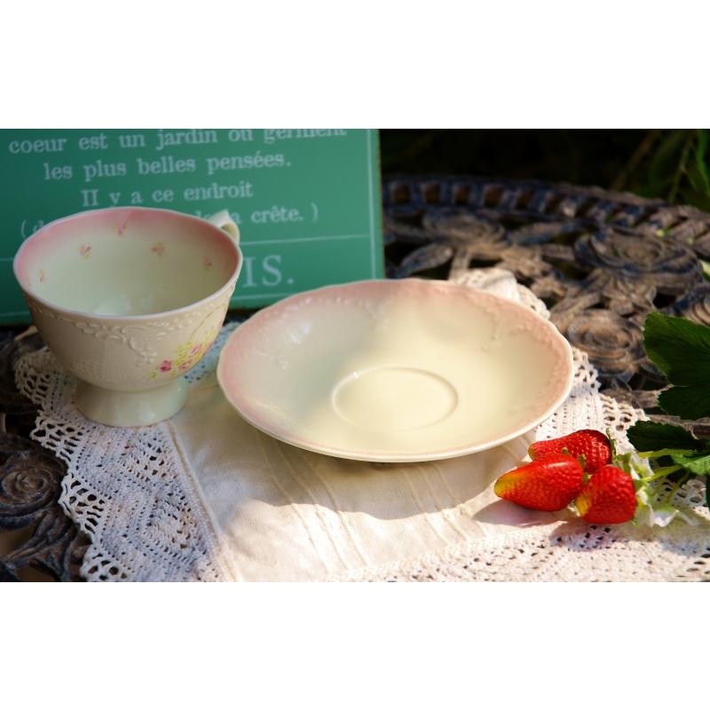 イマン imane ローズバスケット 新品 陶器 カップ&ソーサー 限定 国産