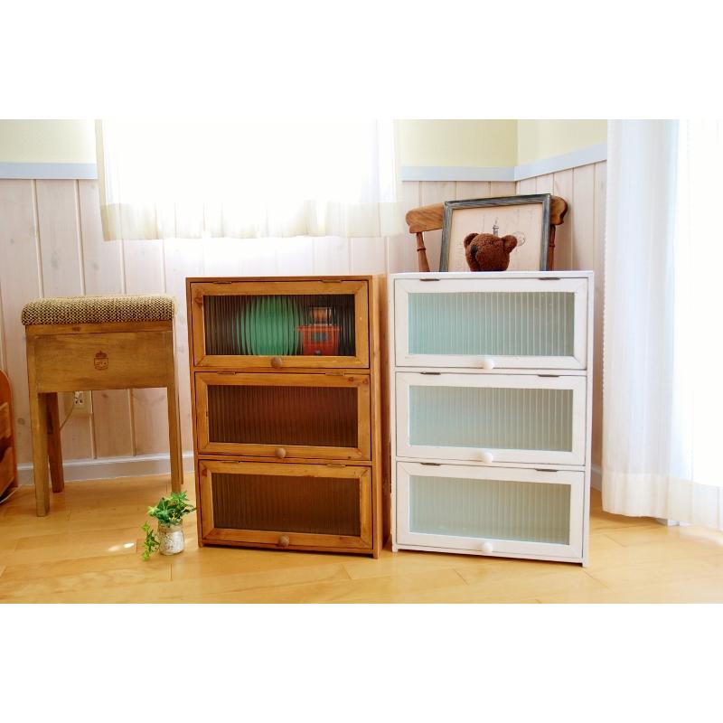 レトロキャビネット ラスティ スリードアキャビネット