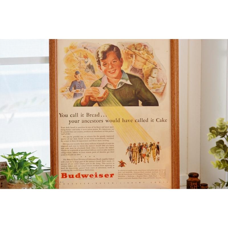 レトロフレーム バドワイザー LIFE広告 Budweiser ライフ 雑誌