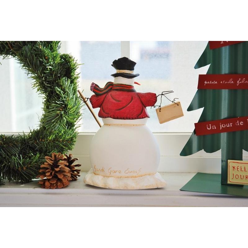 クリスマス雑貨 スノーマン USA レア物 ドール フィギア シャベル