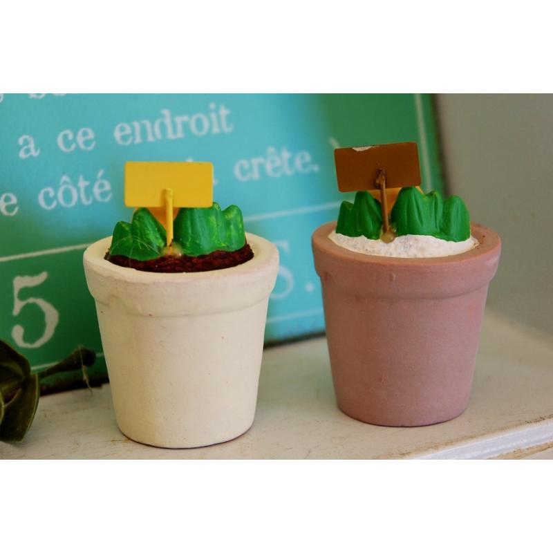 ガーデニング雑貨 送料無料 陶器ミニチュア もぐら2個セット Mogu ゆう