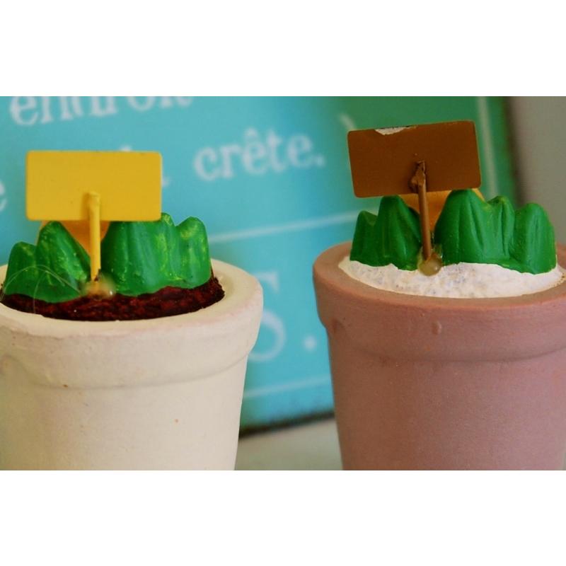 ガーデニング雑貨 送料無料 陶器ミニチュア もぐら2個セット Mogu ゆう