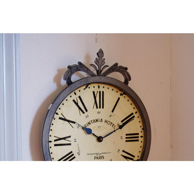 壁掛け時計 レトロ アンティーク グレーシュ ウォールクロック