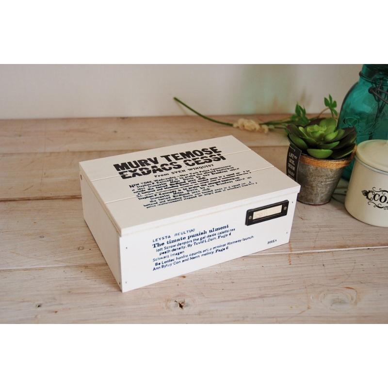 木箱 レトロ フタ付き ネームプレート付き カントリーボックス