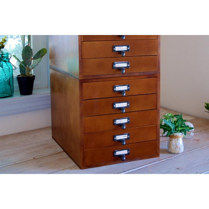 書類ケース レトロ 5段 木製 アンティーク 書類収納 キャビネット