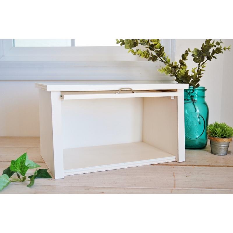 ブレッドボックス ブレッドケース 白 カントリー雑貨 パンケース