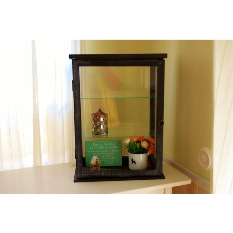 ノアール・コレクションシェルフ 大きい レトロ ショーケース