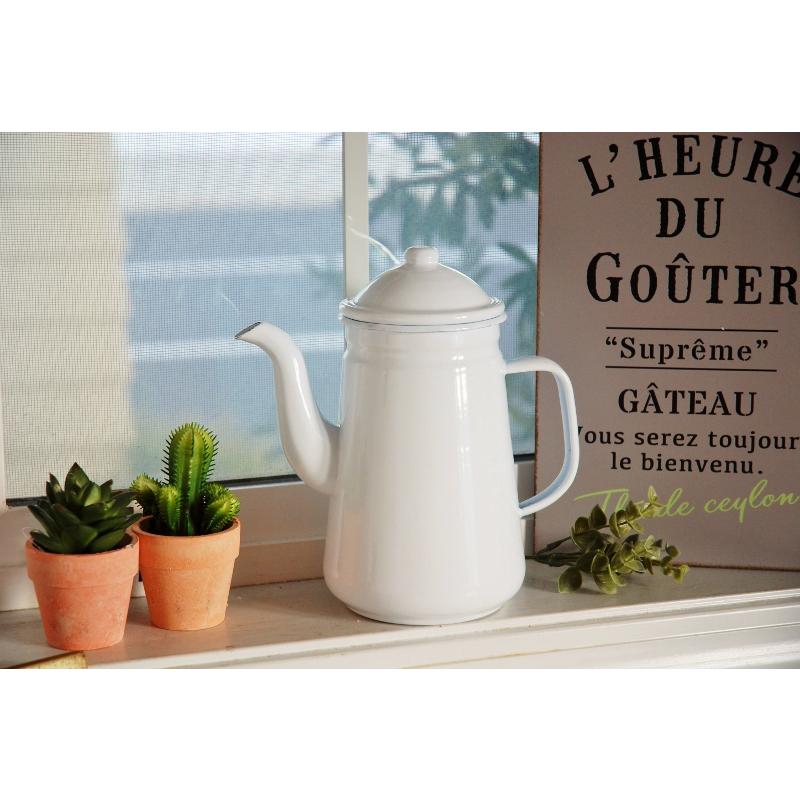 アンティーク　コーヒーポット コーヒーポット 送料無料 IH対応 ドリップポット ホーローポット