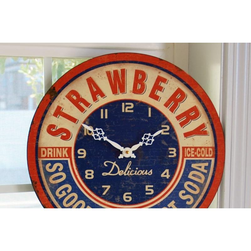 掛時計 巨大 アンティーククロック ナンバープレート 大きい カラフル