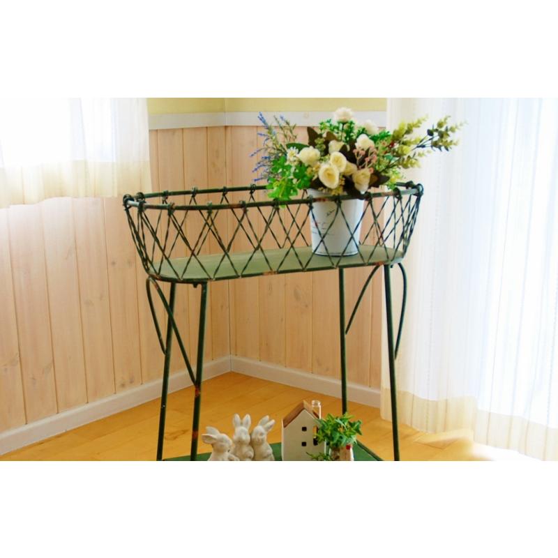 カントリー雑貨 ドライガーデン ラック アイアン ホーロー ブリキ