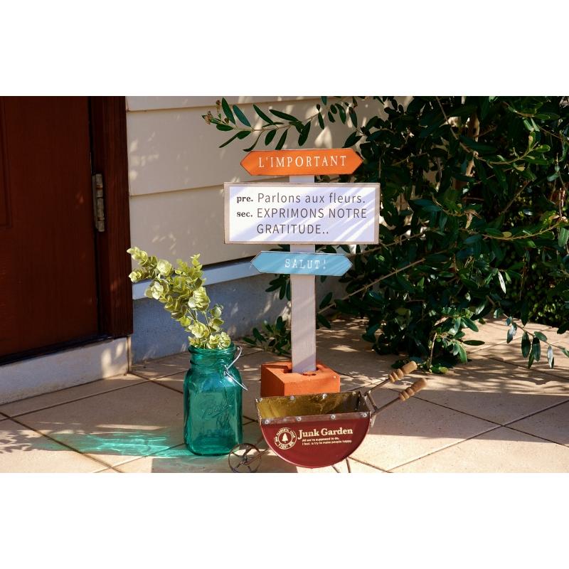 ガーデニング雑貨 ガーデンピック 友膳 ガーデンサイン 木製 アン