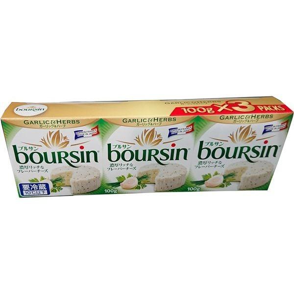 冷蔵発送 BOURSIN/ブルサン フレッシュフレーバーチーズ ガーリックハーブ 100g x 3 BOURSIN GARLIC & HERB｜zakka-park｜06