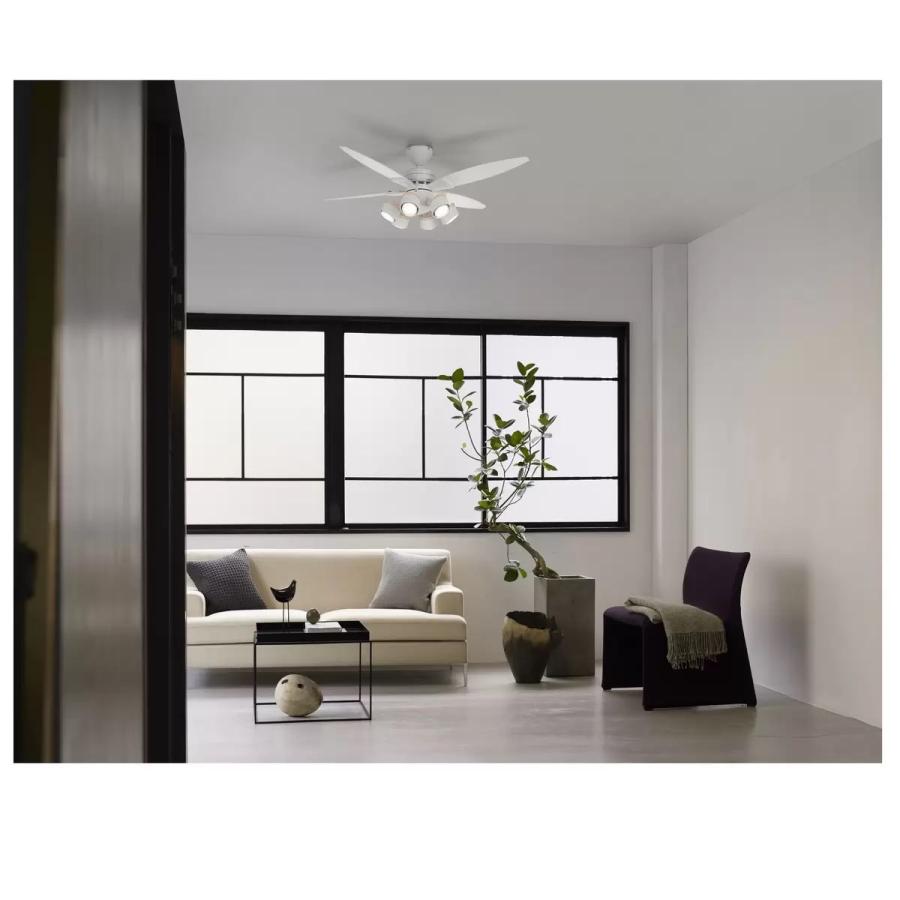 大光電機 シーリング ファン 4枚CSF-690W LED 6灯/リモコン付 DAIKO DENKI CEILING FAN｜zakka-park｜03